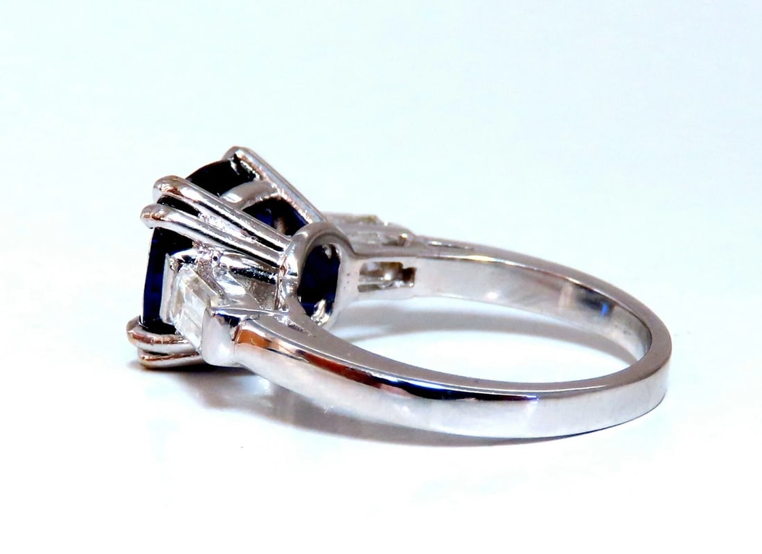4.44ct GIA Certified Natural Color Change Blue Sapphire Ring 18kt*v - 4