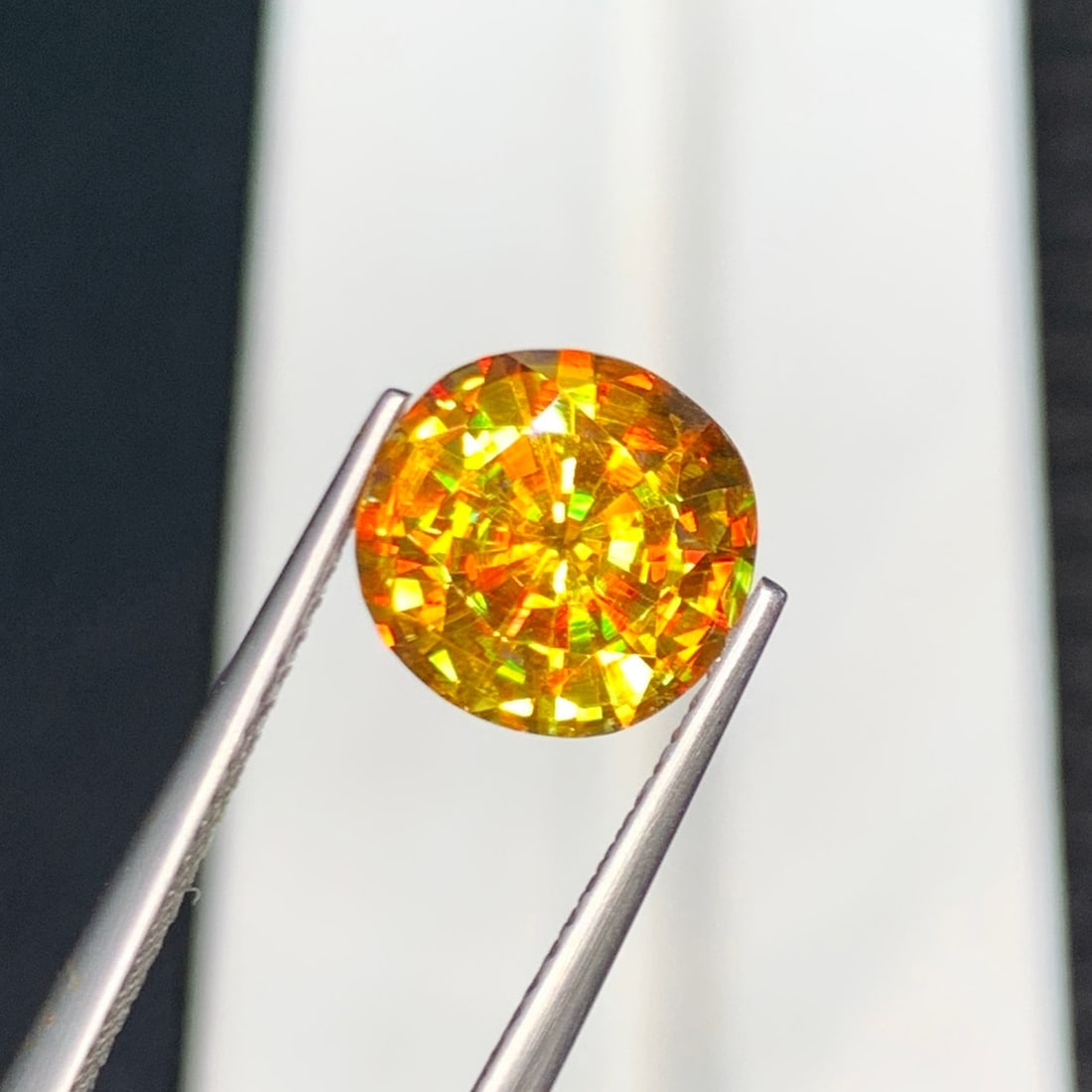 Full Fire Sphene Ring Stone, Yellow Sphene Gemstone For Jewelry Making - 2