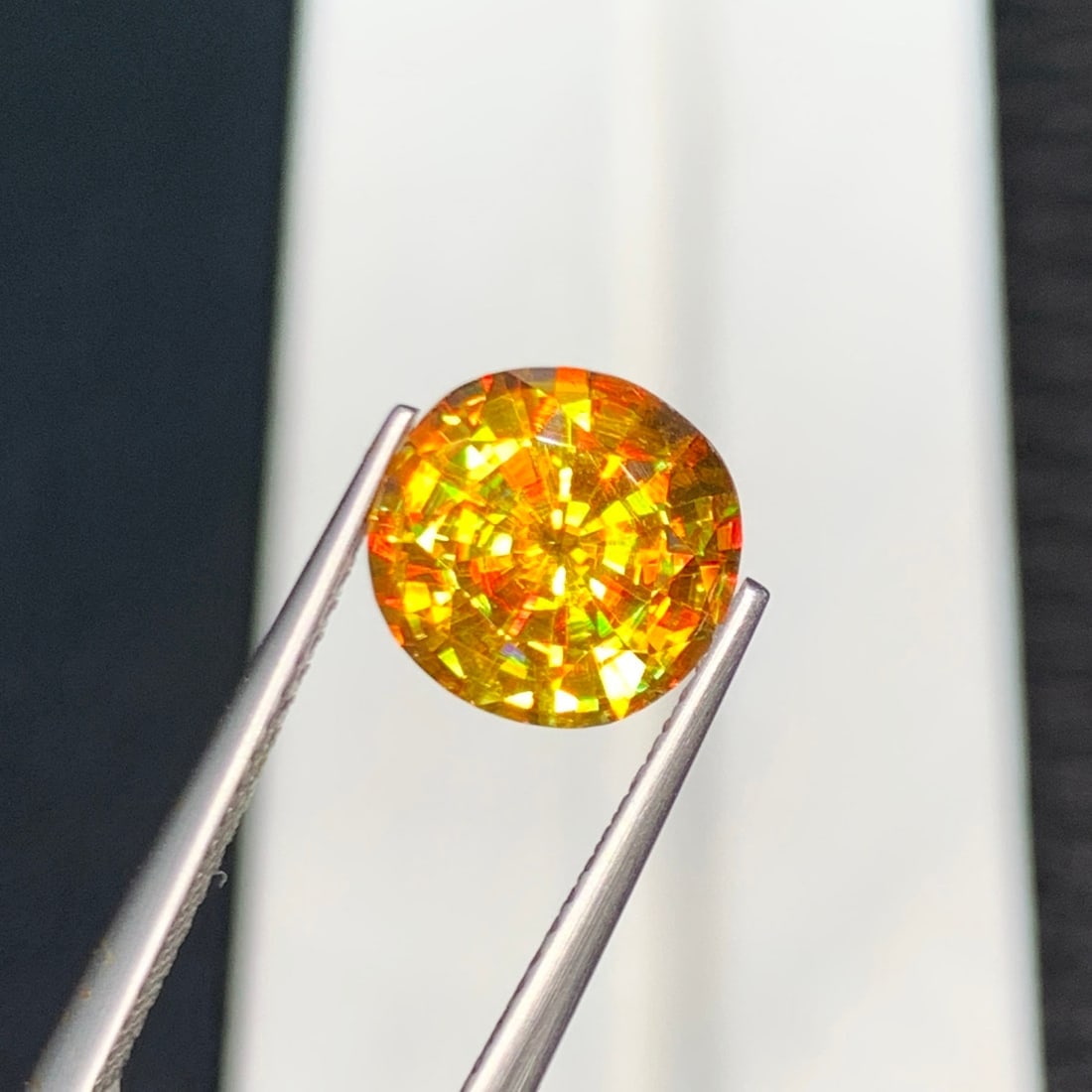 Full Fire Sphene Ring Stone, Yellow Sphene Gemstone For Jewelry Making - 7