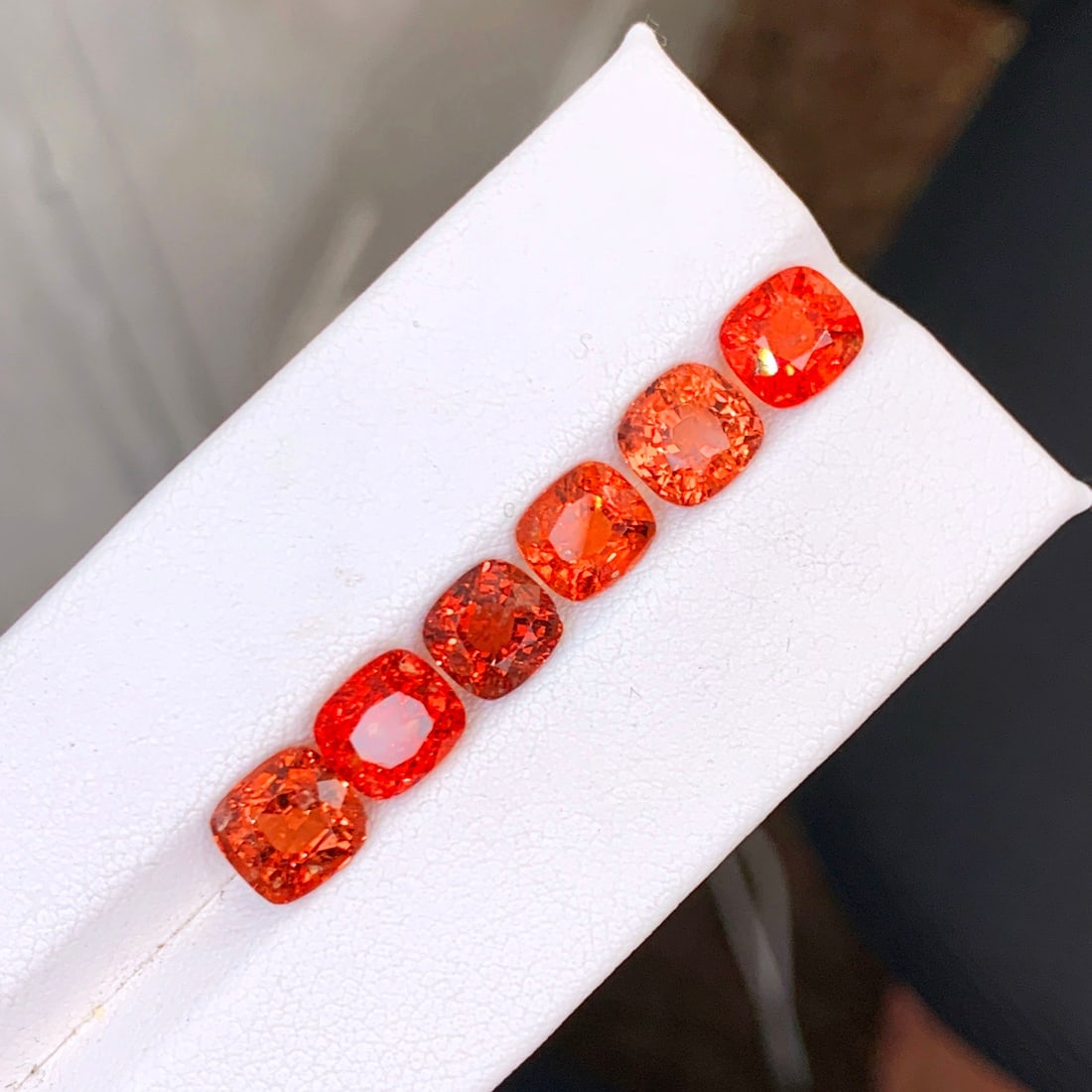 Orange Spinel Gemstones Set, Natural Spinel Stones Lott - 6