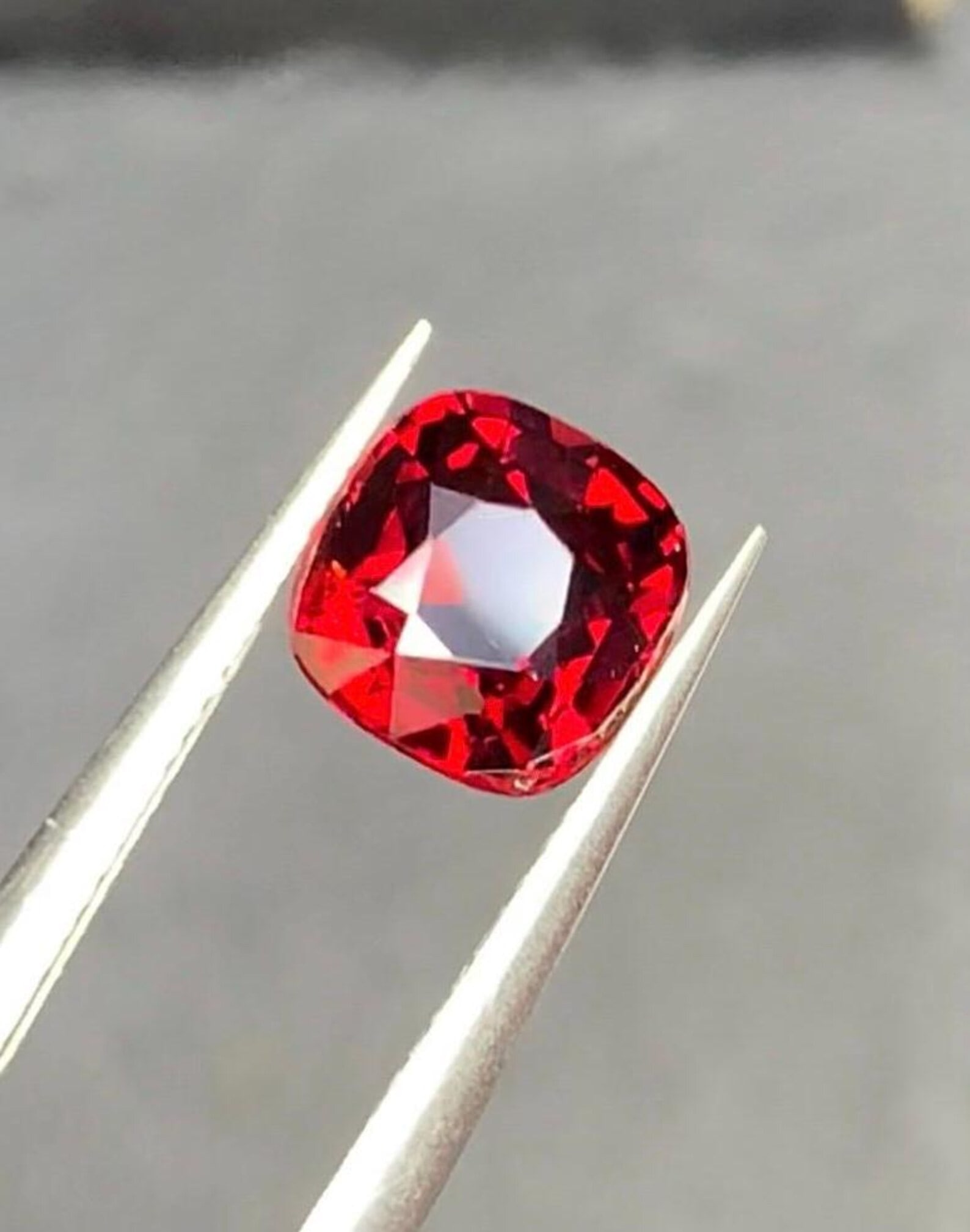 Red Spinel Ring Stone, Pigeon Blood Red Spinel Gemstone From Burma - 3