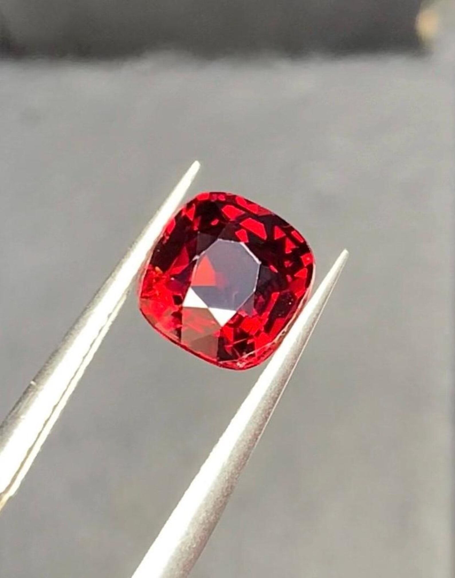 Red Spinel Ring Stone, Pigeon Blood Red Spinel Gemstone From Burma - 4