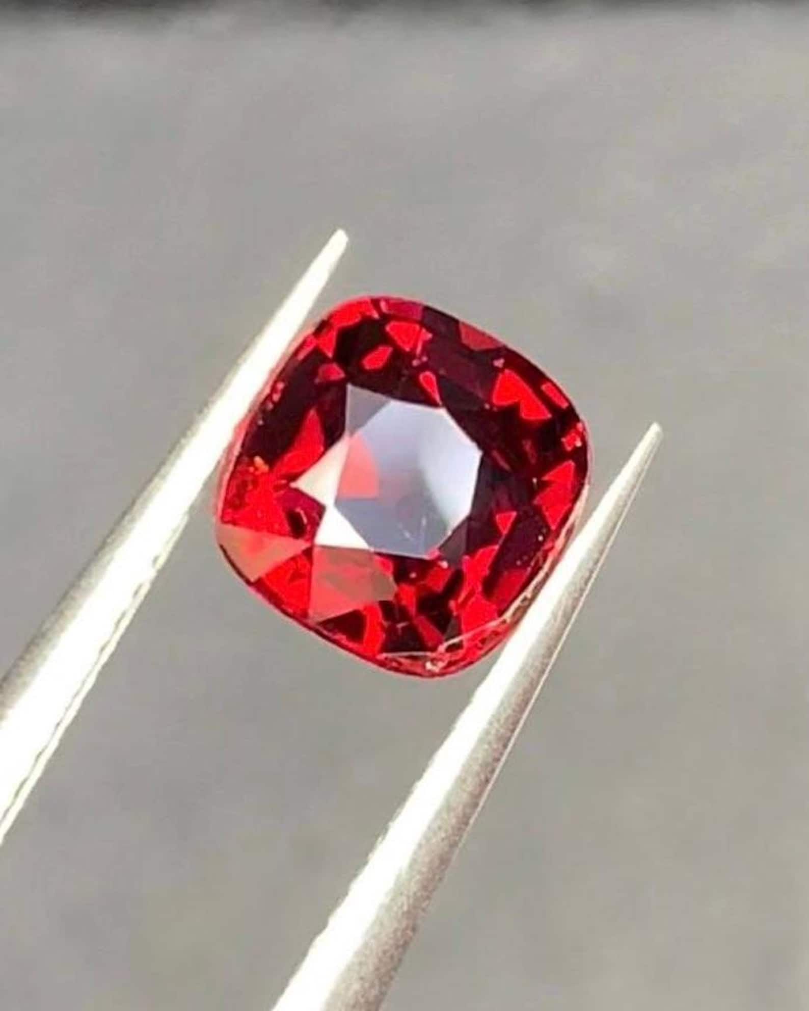 Red Spinel Ring Stone, Pigeon Blood Red Spinel Gemstone From Burma - 6