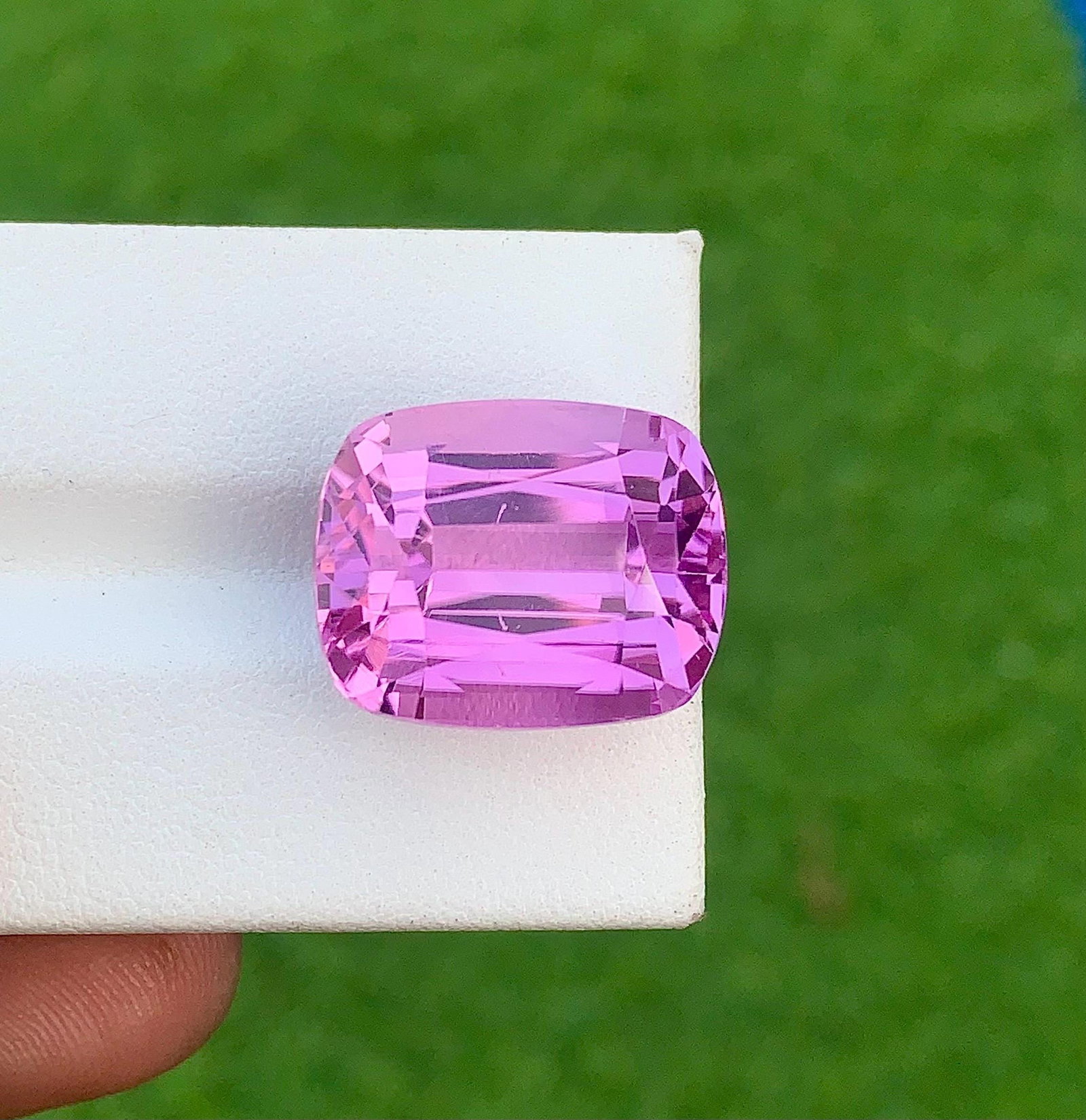 Purplish Pink Kunzite Gemstone, Cushion Cut Stone From Afghanistan, 26.850 Carat - 10