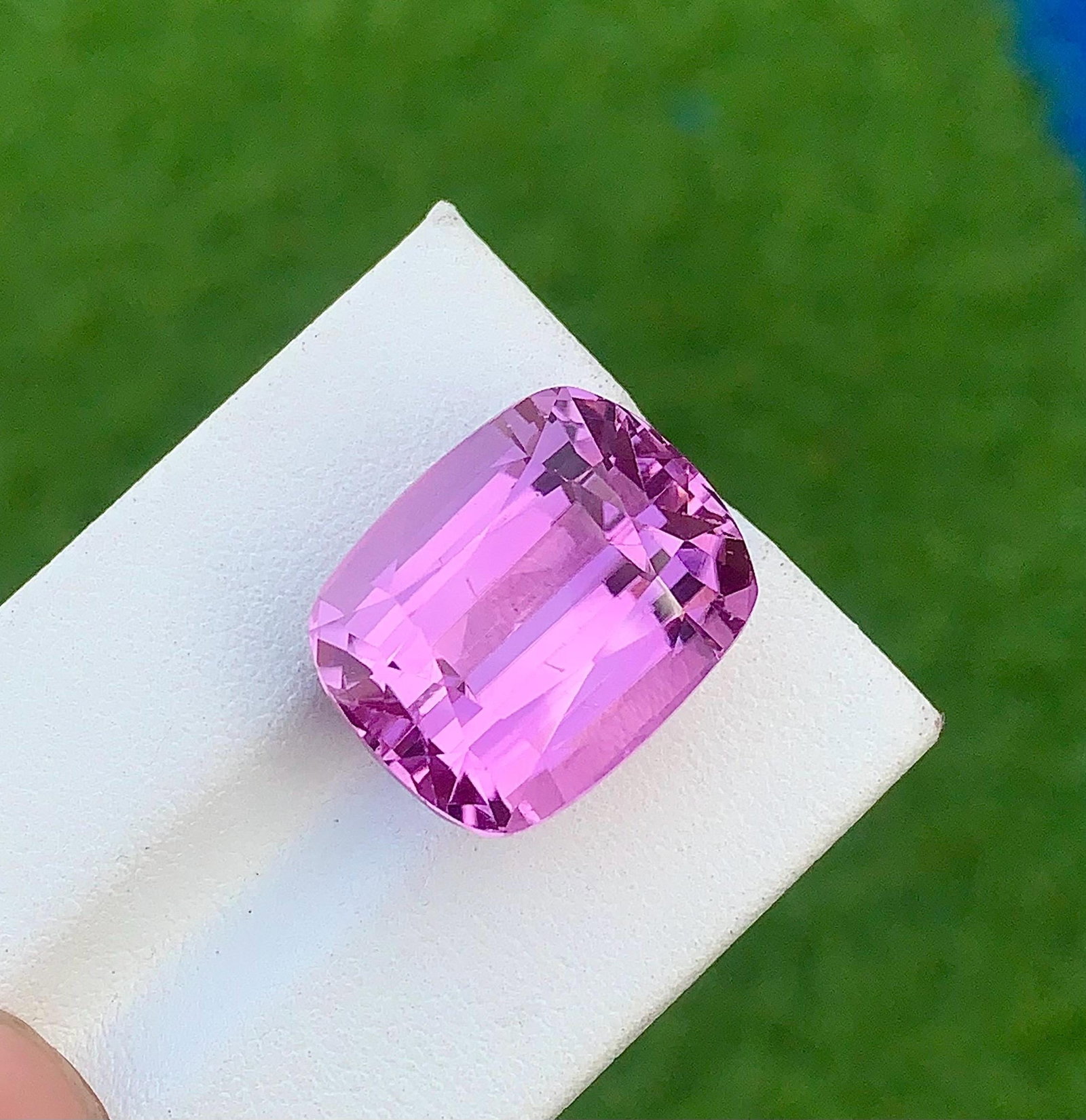 Purplish Pink Kunzite Gemstone, Cushion Cut Stone From Afghanistan, 26.850 Carat - 13