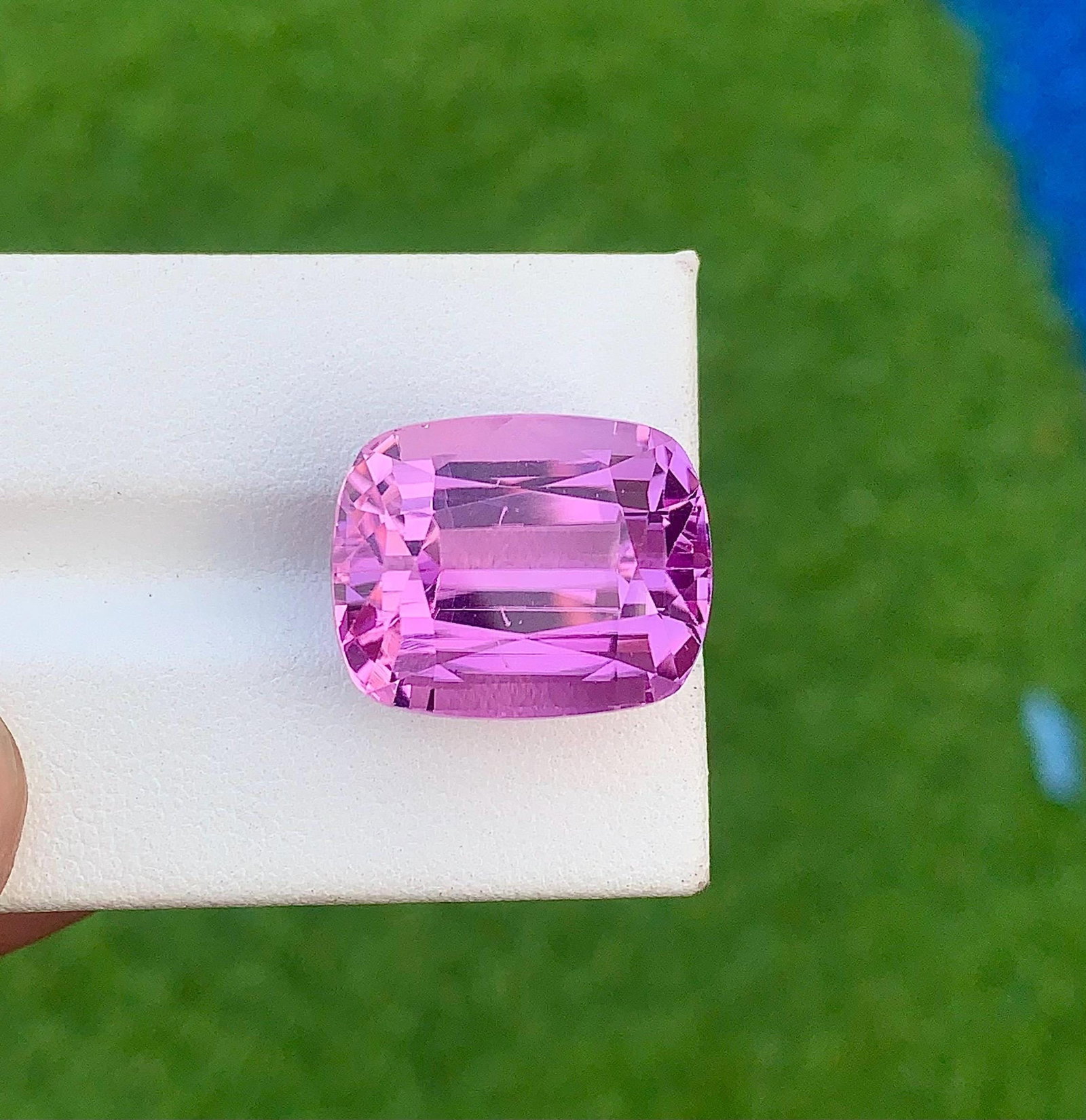 Purplish Pink Kunzite Gemstone, Cushion Cut Stone From Afghanistan, 26.850 Carat - 7