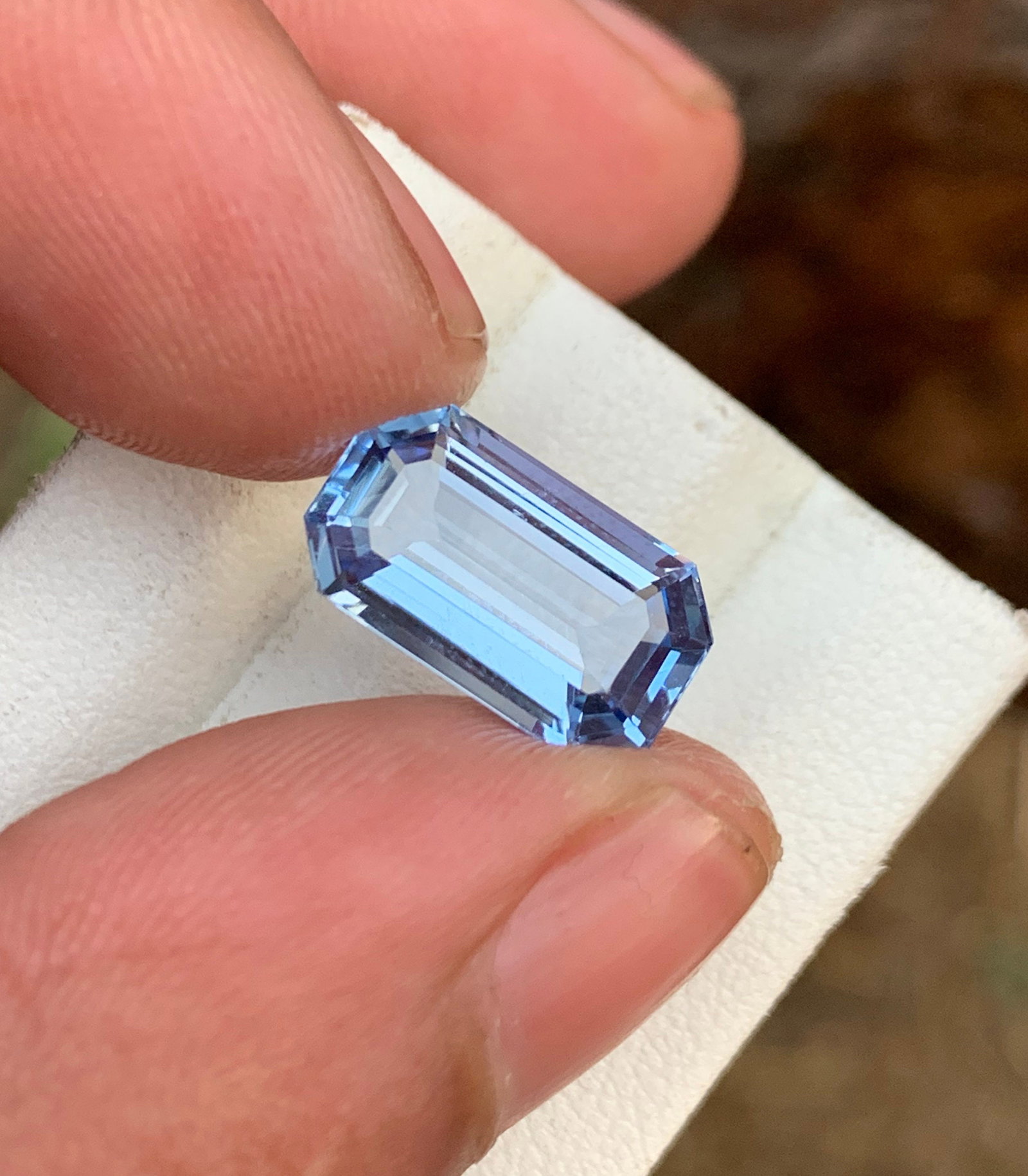 Santa Maria Aquamarine Gemstone: 3.95 CT Emerald Cut, Natural Blue - 4