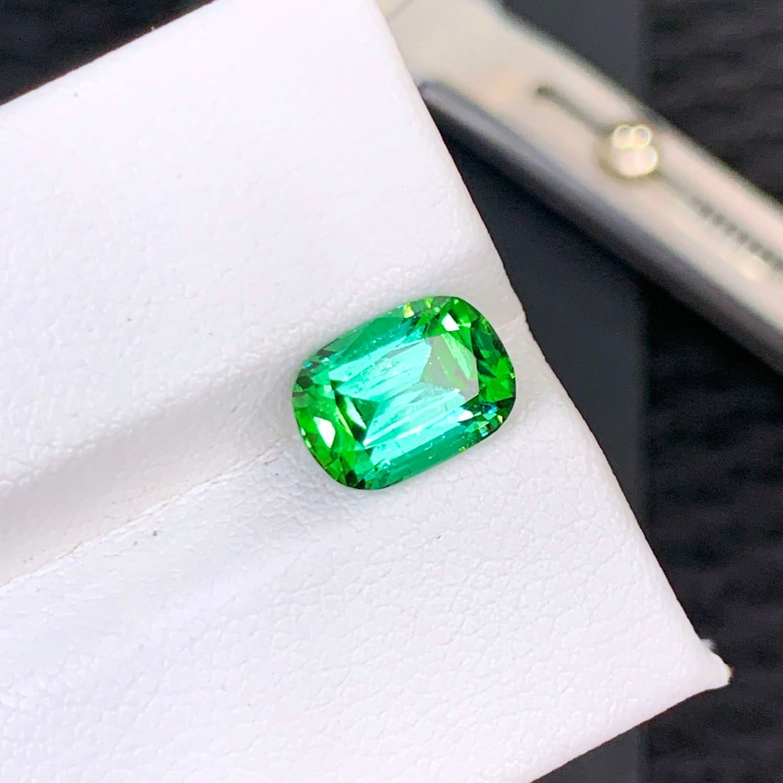 Bluish Green Tourmaline Ring Stone, Natural Tourmaline Gemstone For jewelry - 2