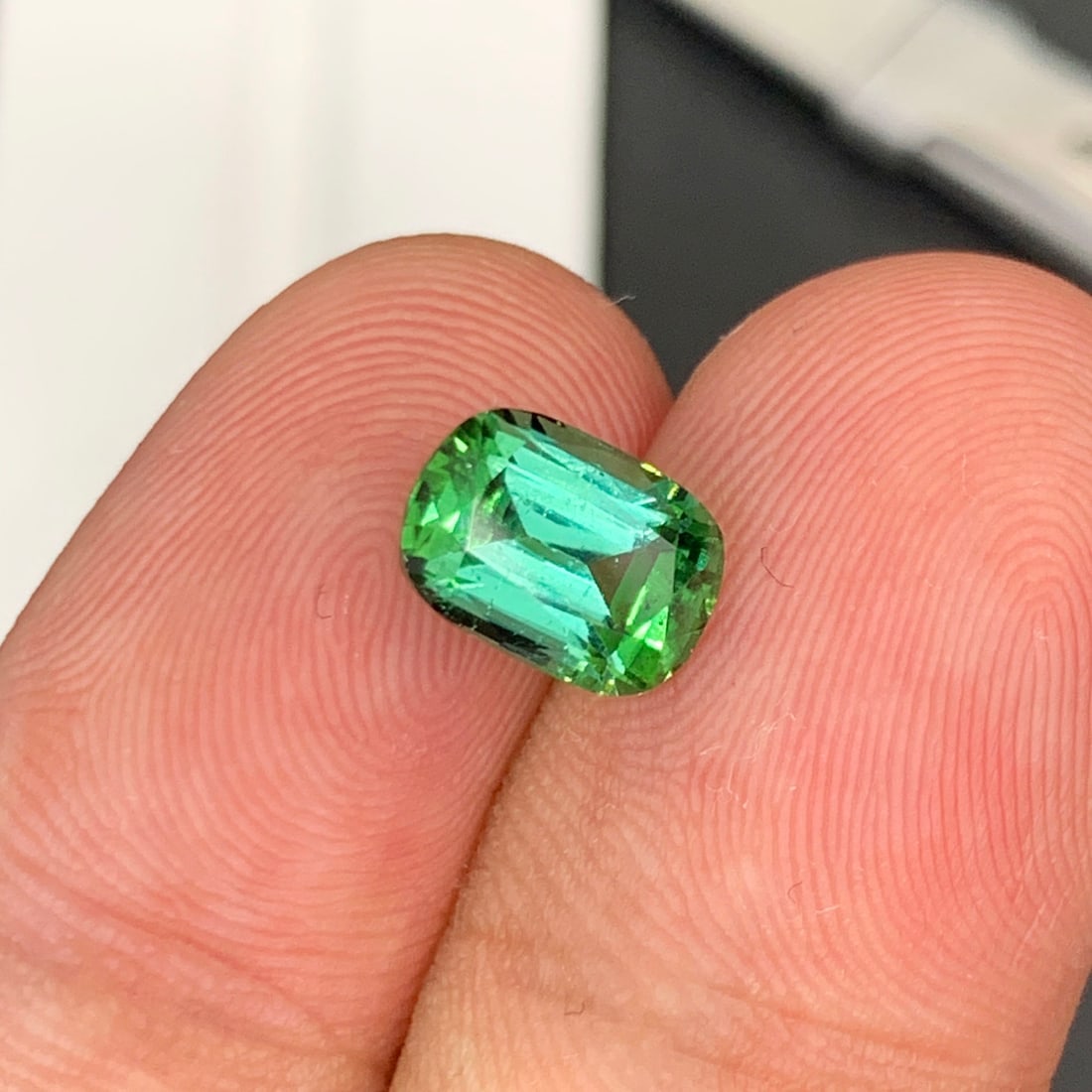 Bluish Green Tourmaline Ring Stone, Natural Tourmaline Gemstone For jewelry - 4