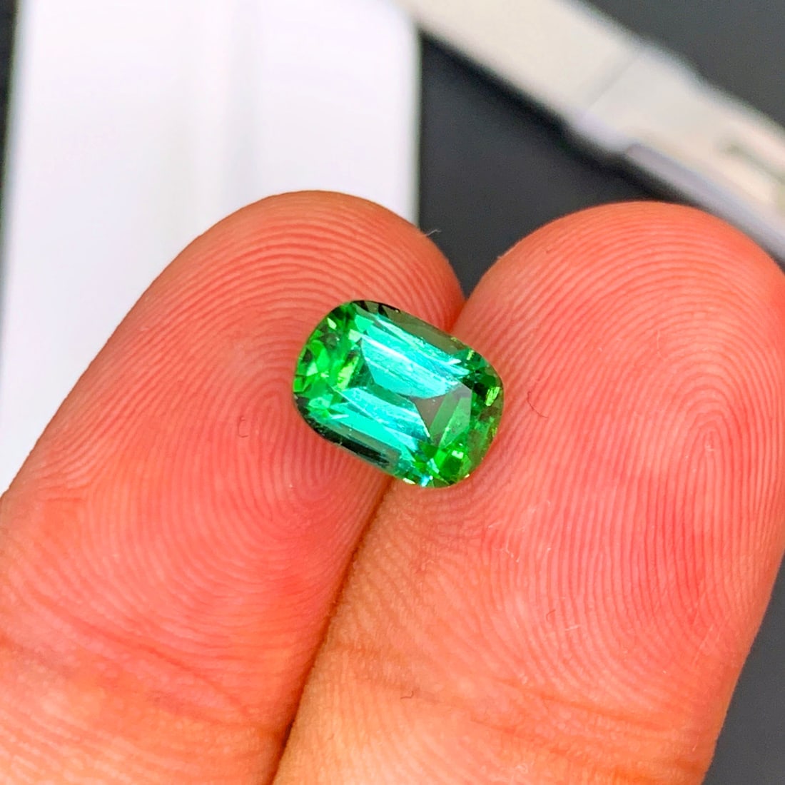 Bluish Green Tourmaline Ring Stone, Natural Tourmaline Gemstone For jewelry - 6