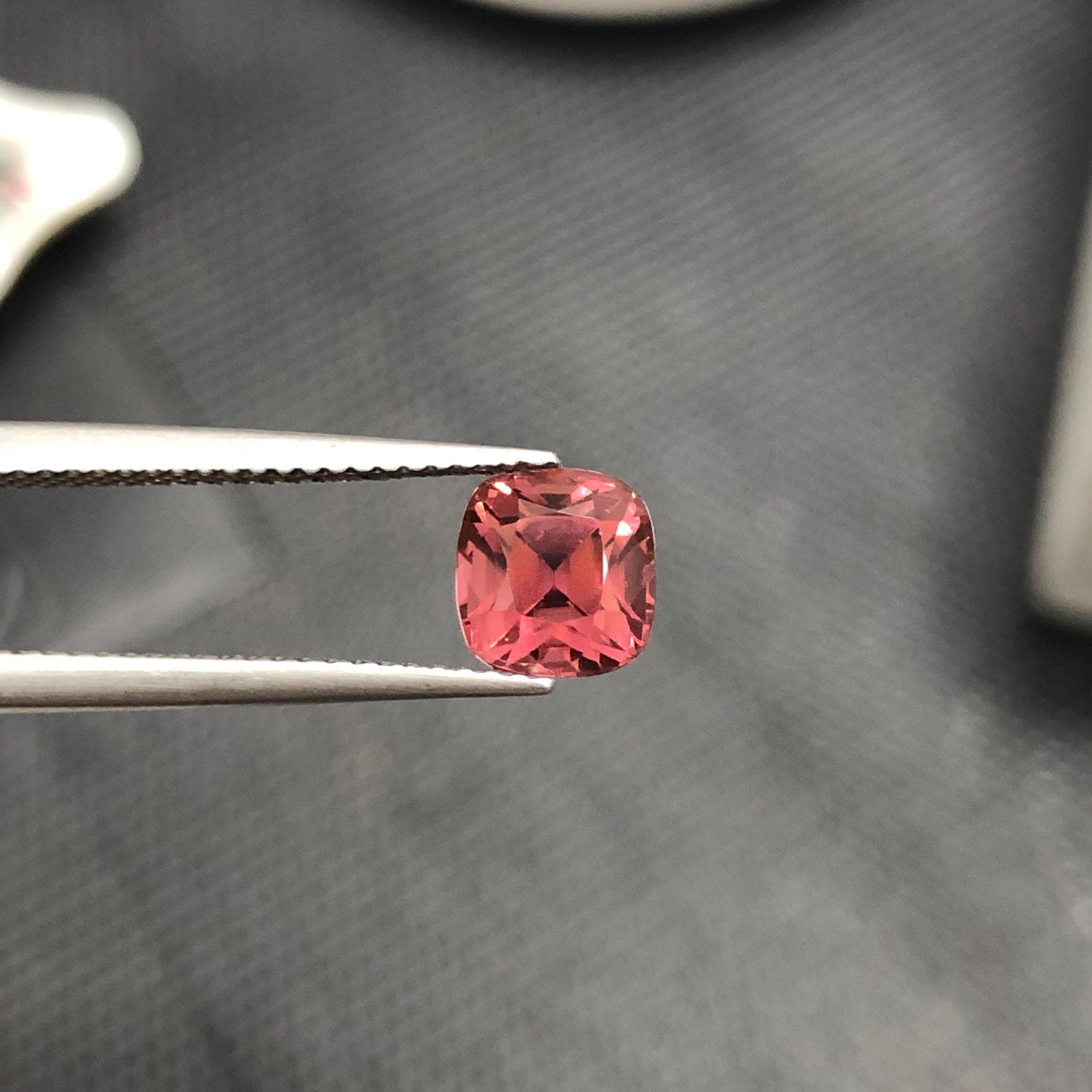 Hot Pink Tourmaline Gemstone: Natural Cushion Cut, Afghanistan Origin (1 of 8)