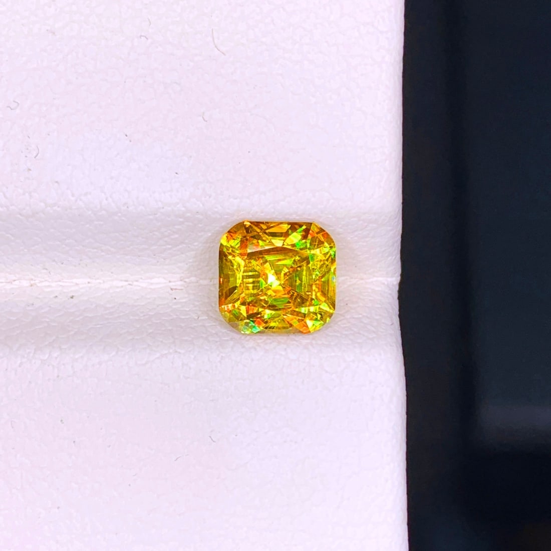 Full Fire Sphene Ring Stone, Yellow Sphene Titanite Gemstone For Jewelry - 6