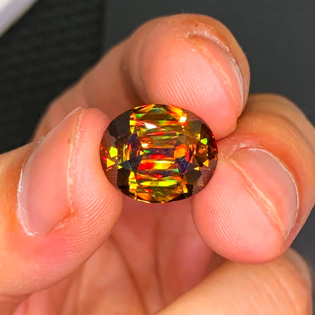 Full Fire Sphene Gemstone, Yellow Sphene Titanite For Jewelry Making - 3