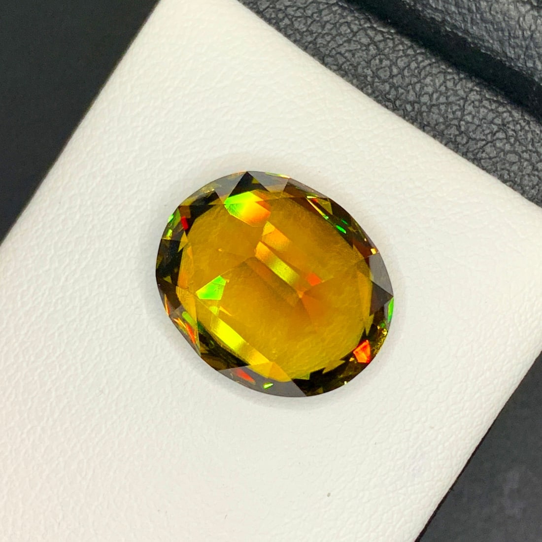 Full Fire Sphene Gemstone, Yellow Sphene Titanite For Jewelry Making - 5
