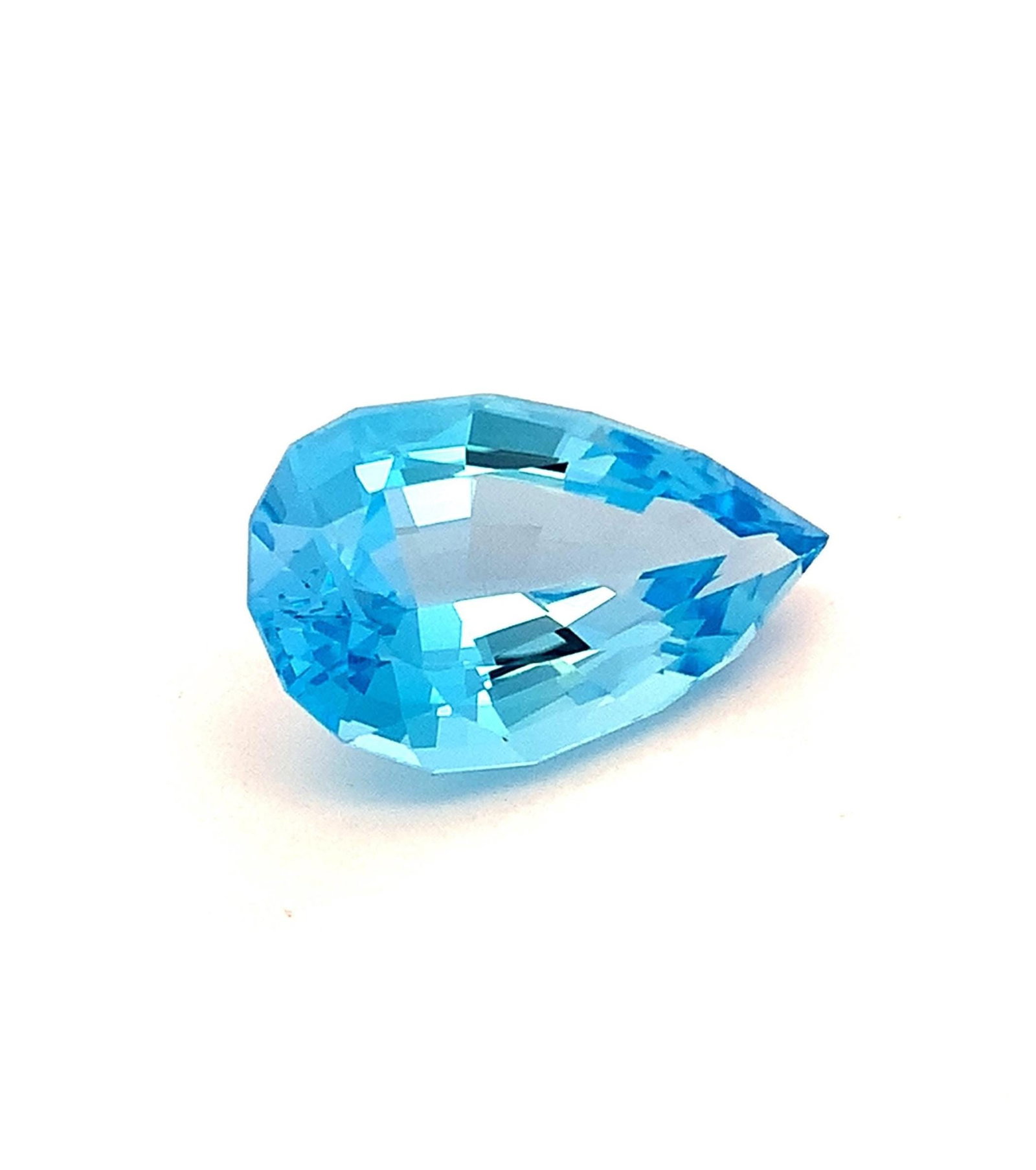 Fancy Pear Cut Swiss Blue Topaz Gemstones Pendant Size Loose Gemstones - 26.070 Ct (1 of 6)