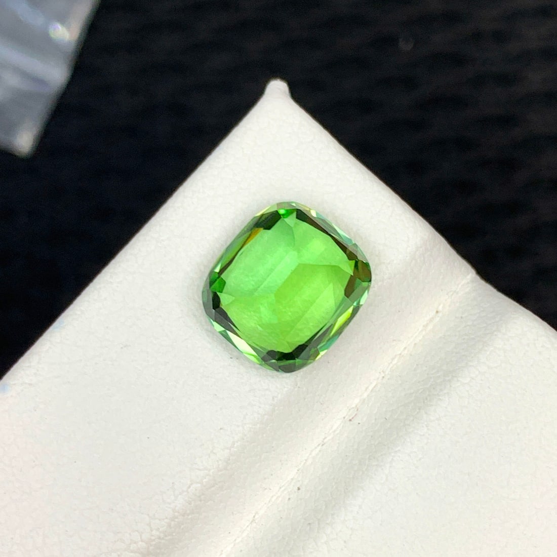 Apple Green Tourmaline Ring Stone, Natural Tourmaline Gemstone For Jewelry - 4