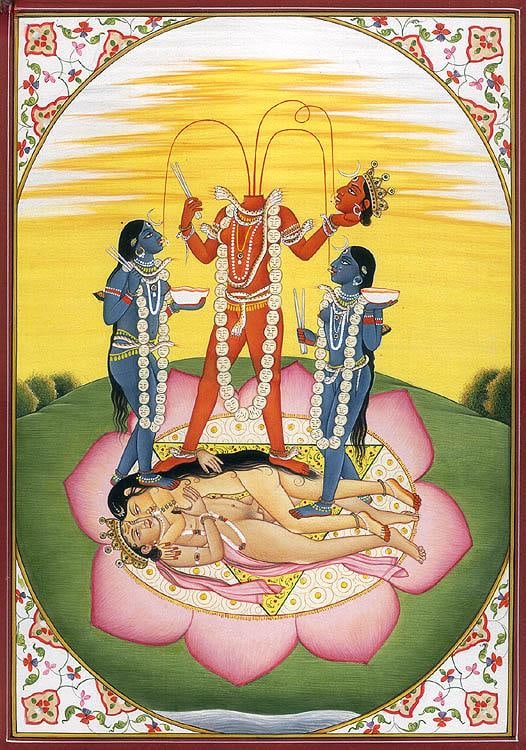 The Gory Iconography Of Mahavidya Chhinnamasta: Title: The Gory Iconography Of Mahavidya Chhinnamasta Description: Hindu Gods & Goddesses Painting Reserve: $410.00 Shipping: Domestic: Shipping rates are determined by destination International: