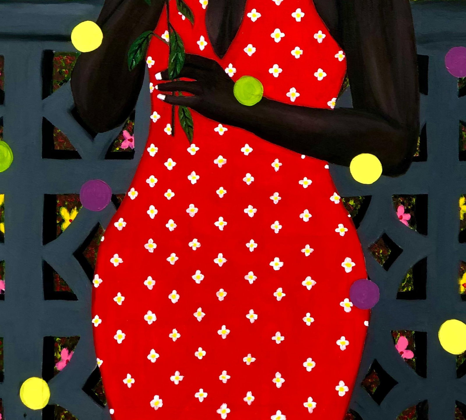 Emmanuel Daniel, Lady With The Golden Flower, 2022 - 9