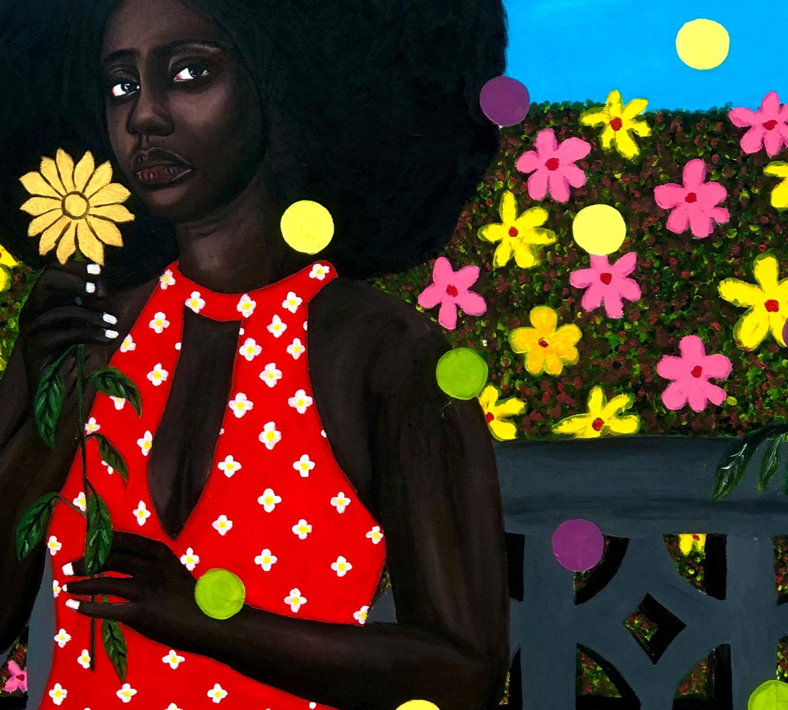 Emmanuel Daniel, Lady With The Golden Flower, 2022 - 10