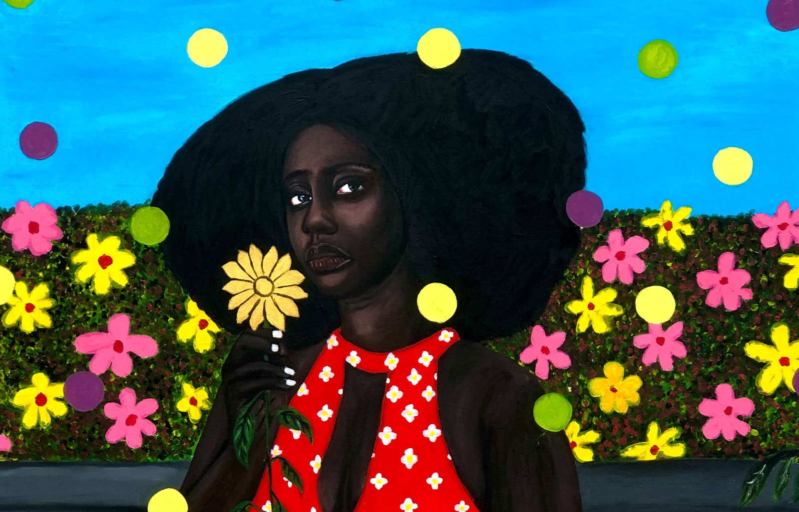 Emmanuel Daniel, Lady With The Golden Flower, 2022 - 15