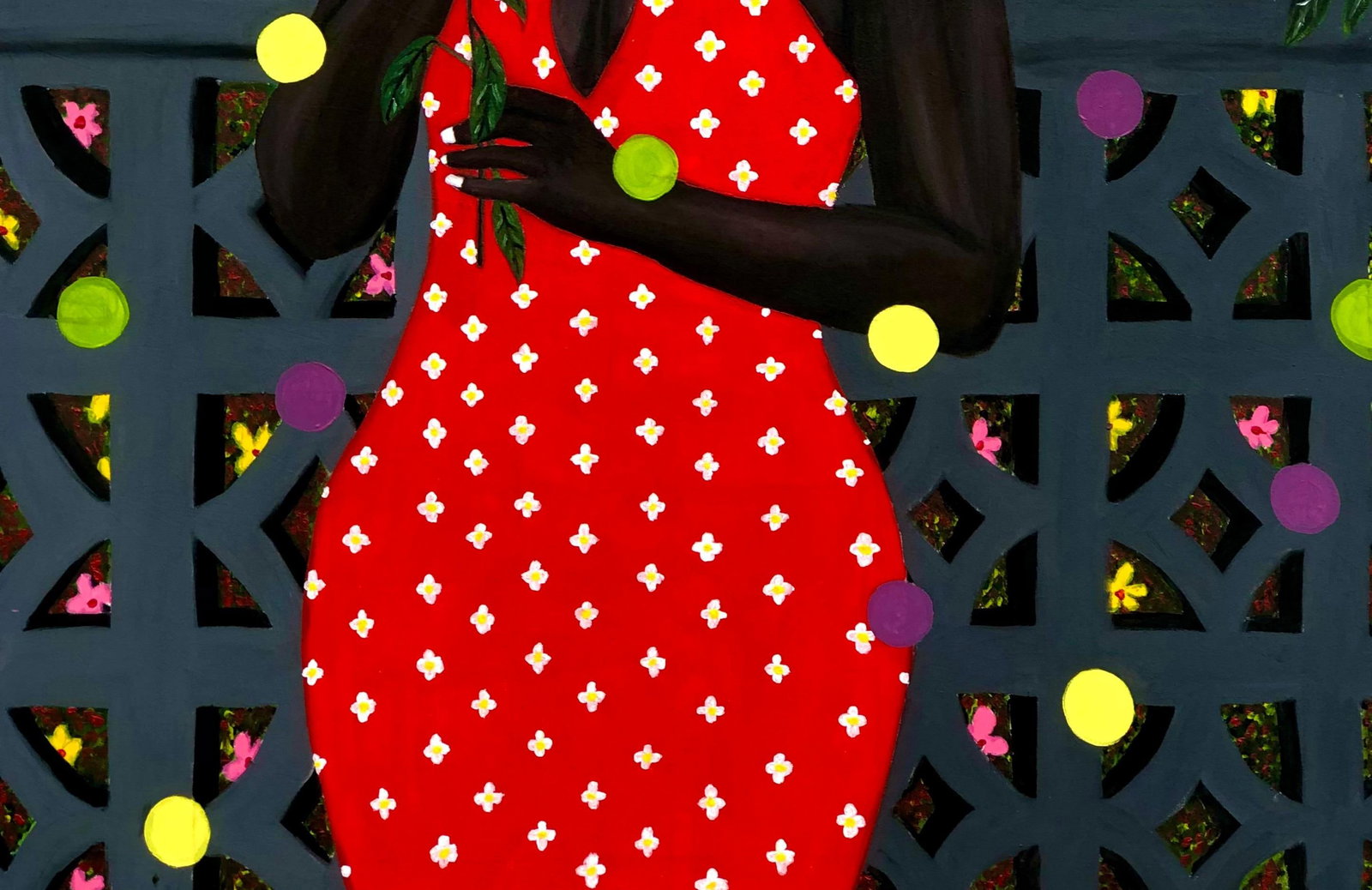 Emmanuel Daniel, Lady With The Golden Flower, 2022 - 16
