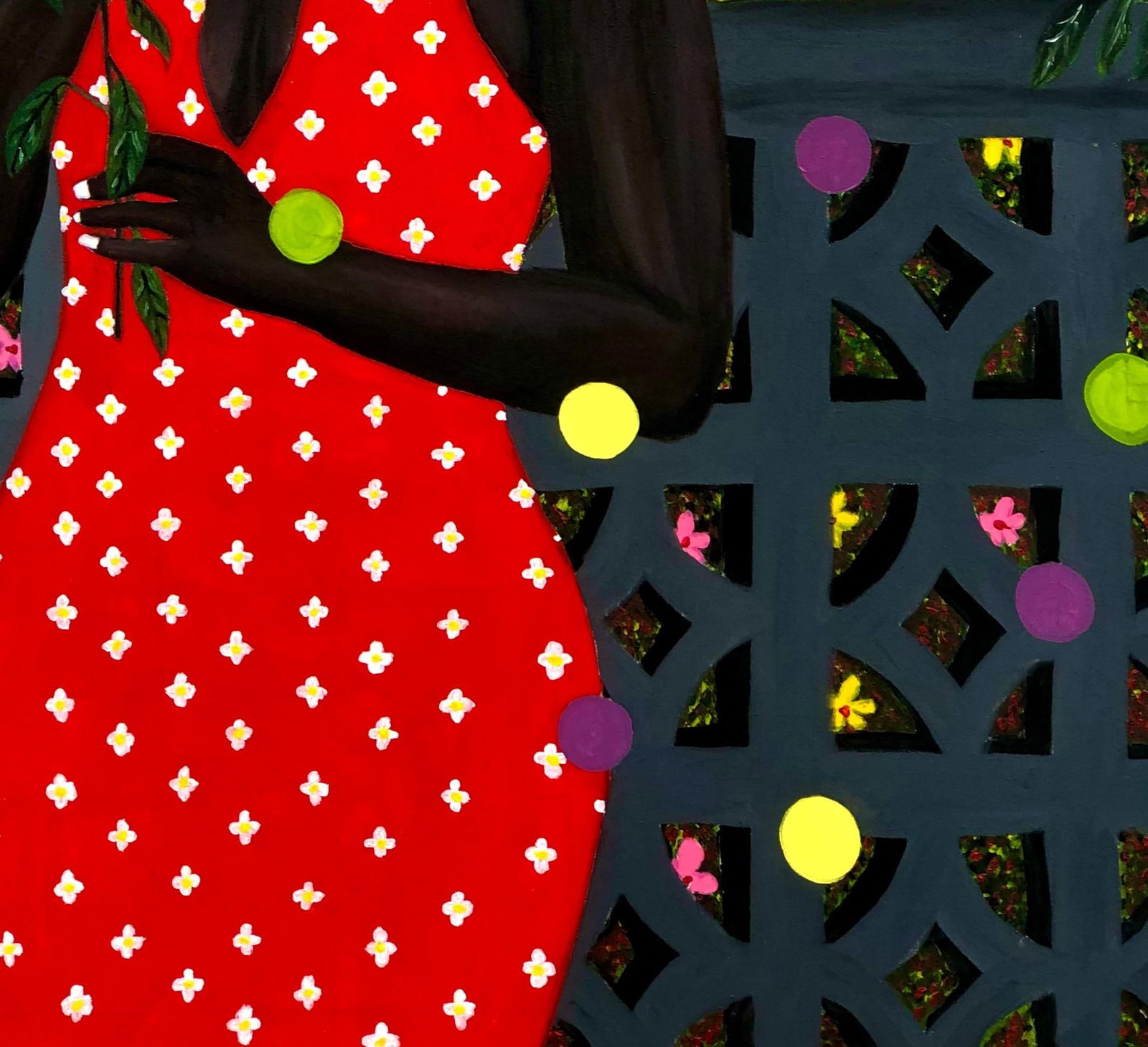 Emmanuel Daniel, Lady With The Golden Flower, 2022 - 3