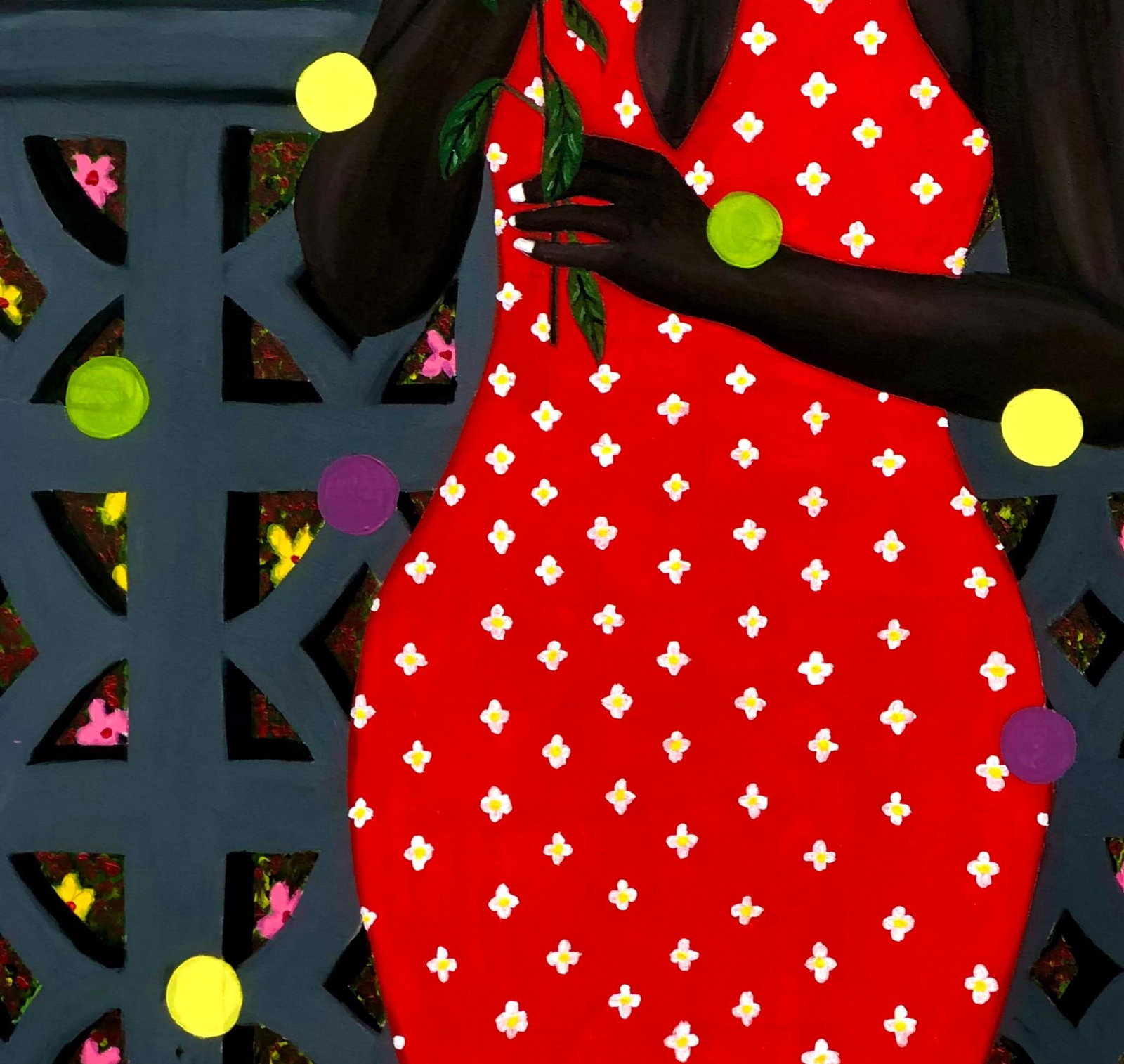 Emmanuel Daniel, Lady With The Golden Flower, 2022 - 4