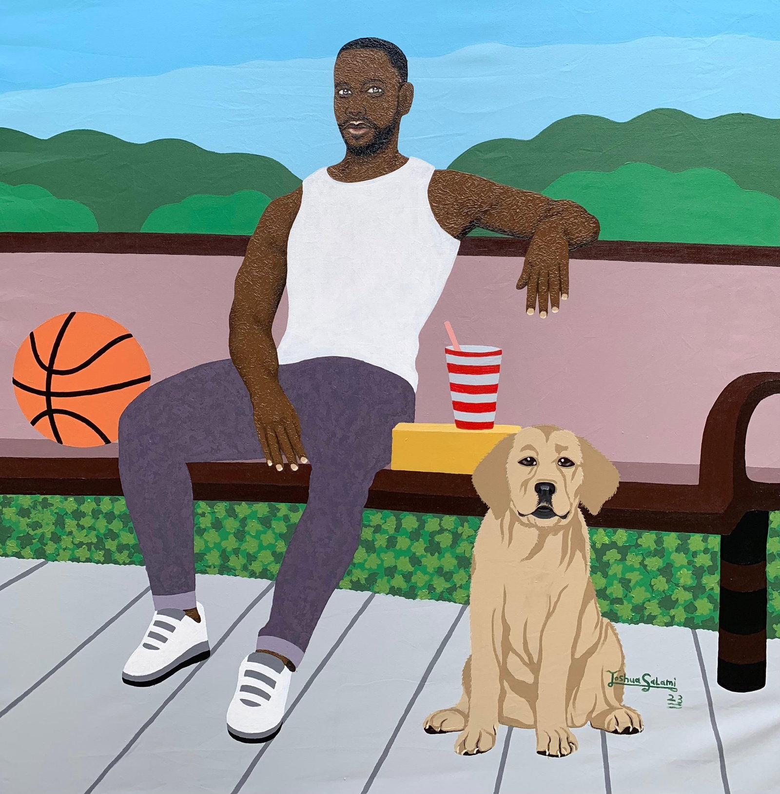 Joshua Salami, Living in the Moment of Peace 2, 2023 - 11