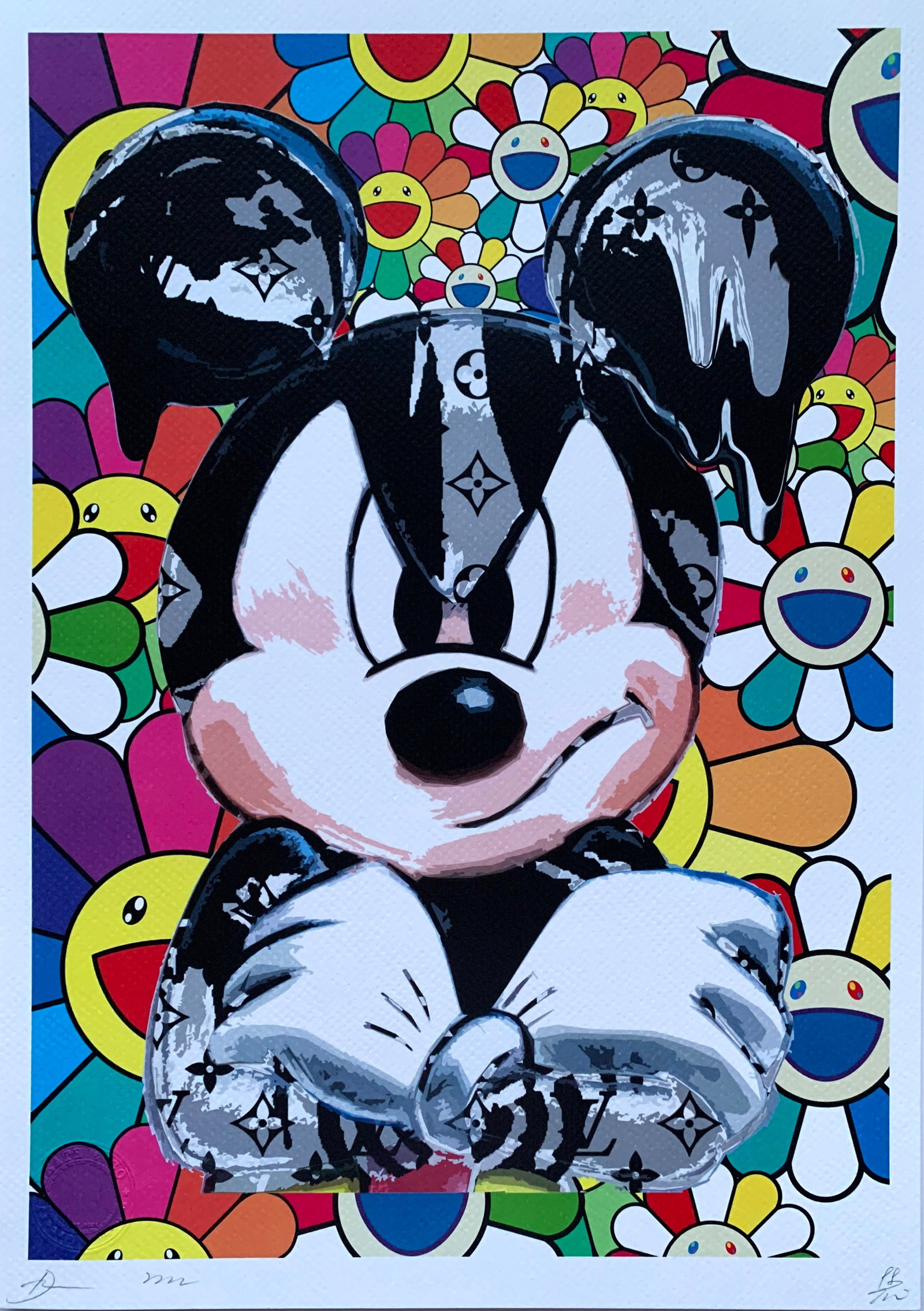 Death NYC Mickey Murakami: Title: Death NYC Mickey Murakami Date/Period:21st Century Materials:Giclee on Fine art 300 gsm paper Size:17 3/4 x 12 1/2 inches Description:Artist: Death NYC, limited edition giclee on paper, out of 