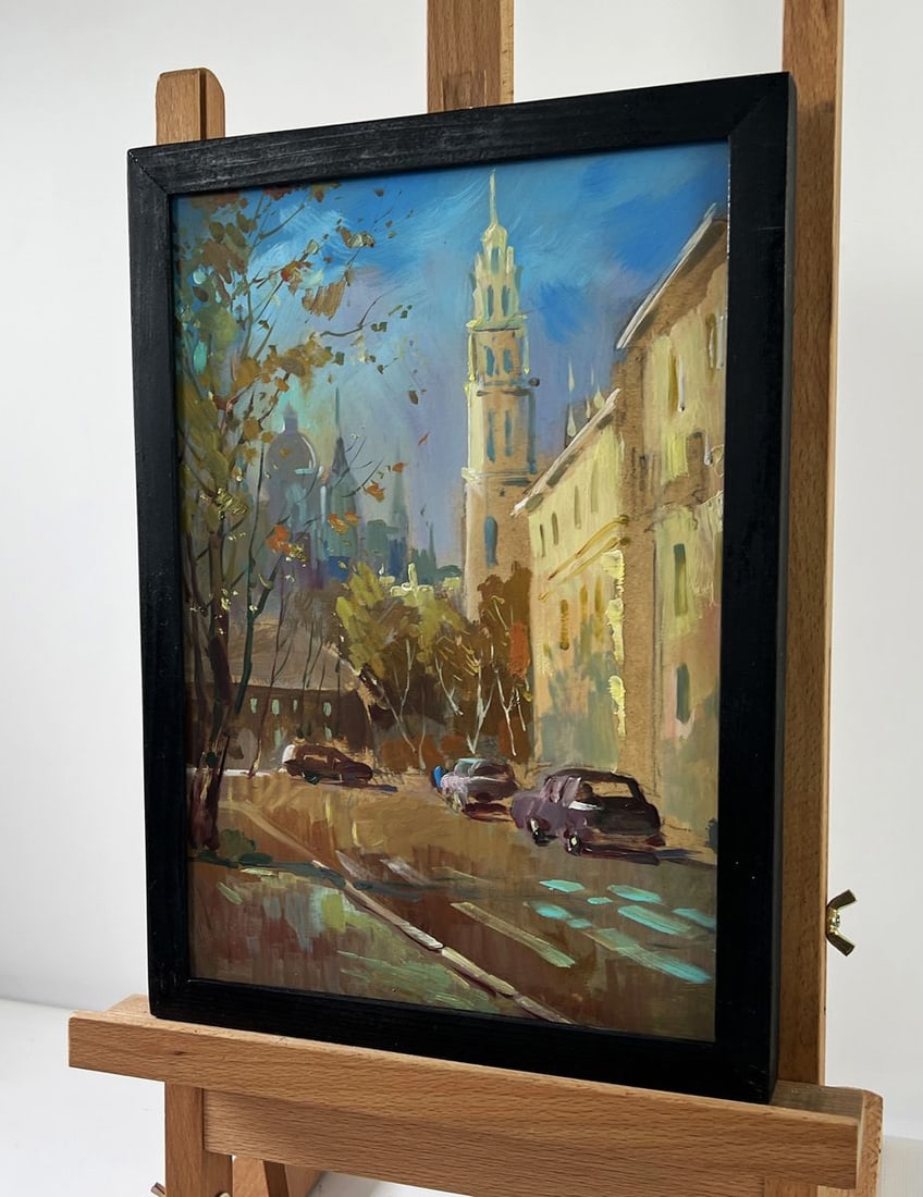 Oil painting Street in motion Yuriy Suprunchuk - 2