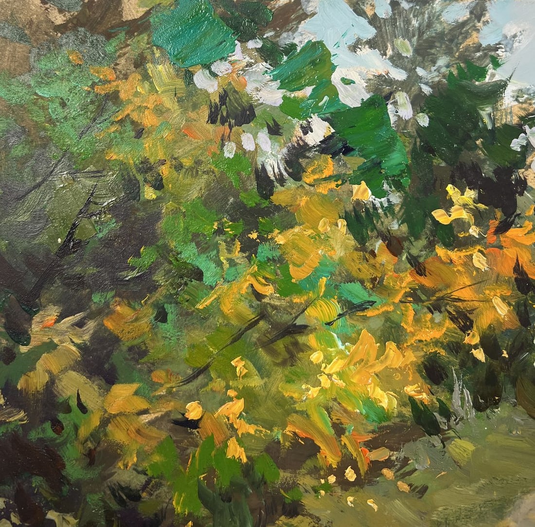 Oil painting A path through the silence of the forest Yuriy Suprunchuk - 6