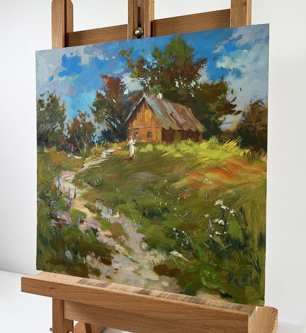 Oil painting House on the hill Yuriy Suprunchuk - 2