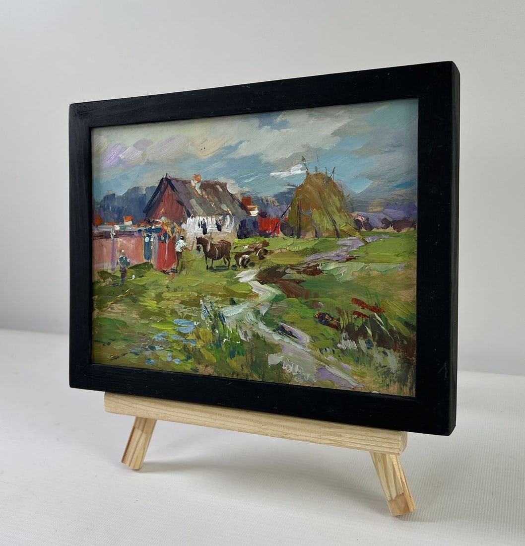 Oil painting Horses by the hay Yuriy Suprunchuk - 2