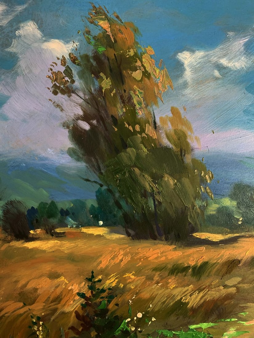 Oil painting A light breeze on a flower field Yuriy Suprunchuk - 4