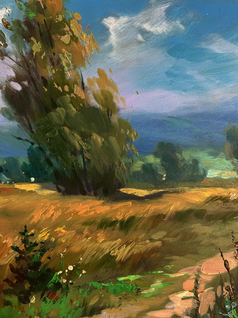Oil painting A light breeze on a flower field Yuriy Suprunchuk - 5
