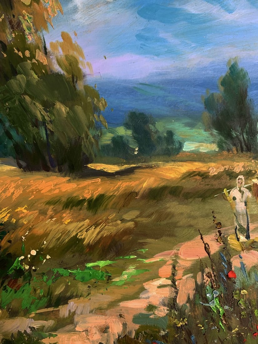 Oil painting A light breeze on a flower field Yuriy Suprunchuk - 6