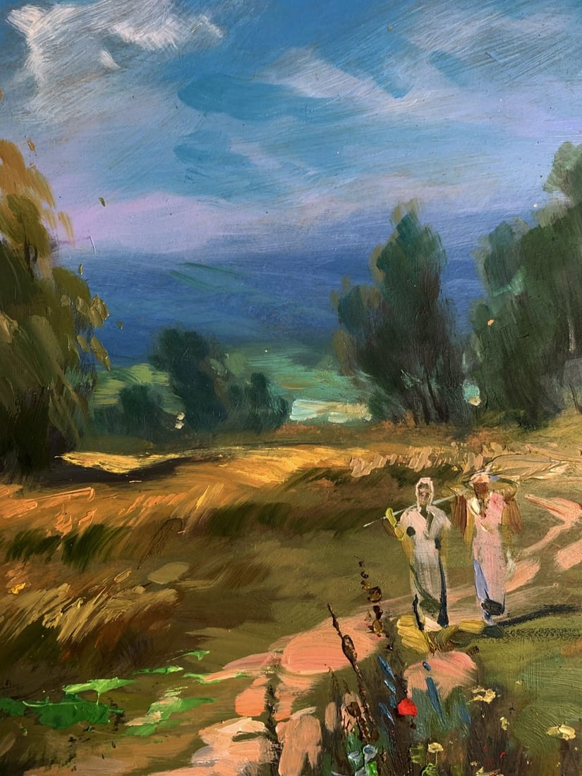 Oil painting A light breeze on a flower field Yuriy Suprunchuk - 7