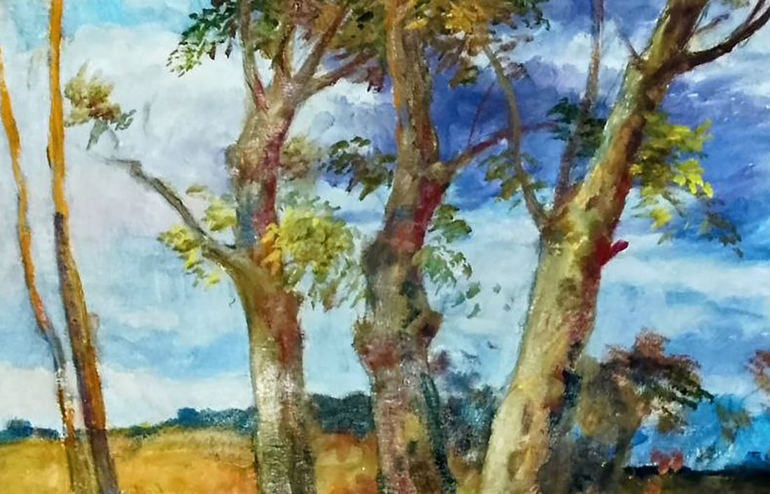Oil painting Covered with dark clouds Vitaly Duhnevich - 2