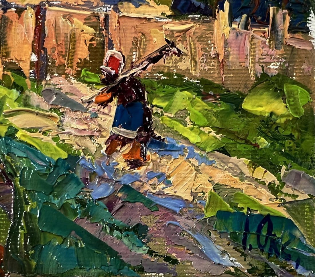 Oil painting Summer village day Oksana Ivanyuk - 5