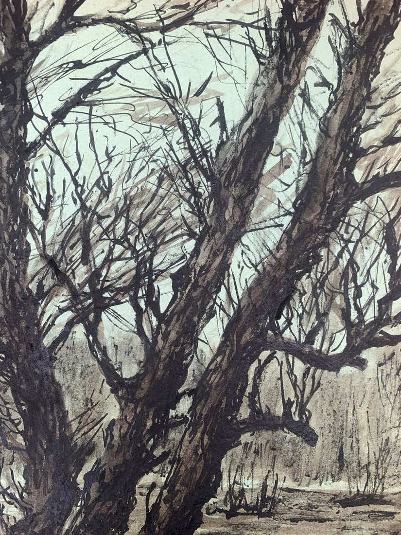 Ink painting Dense forest A. G. Cherkas - 4