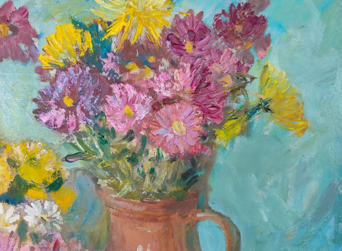 Oil painting Chrysanhemums Mishurovsky V. V. - 3