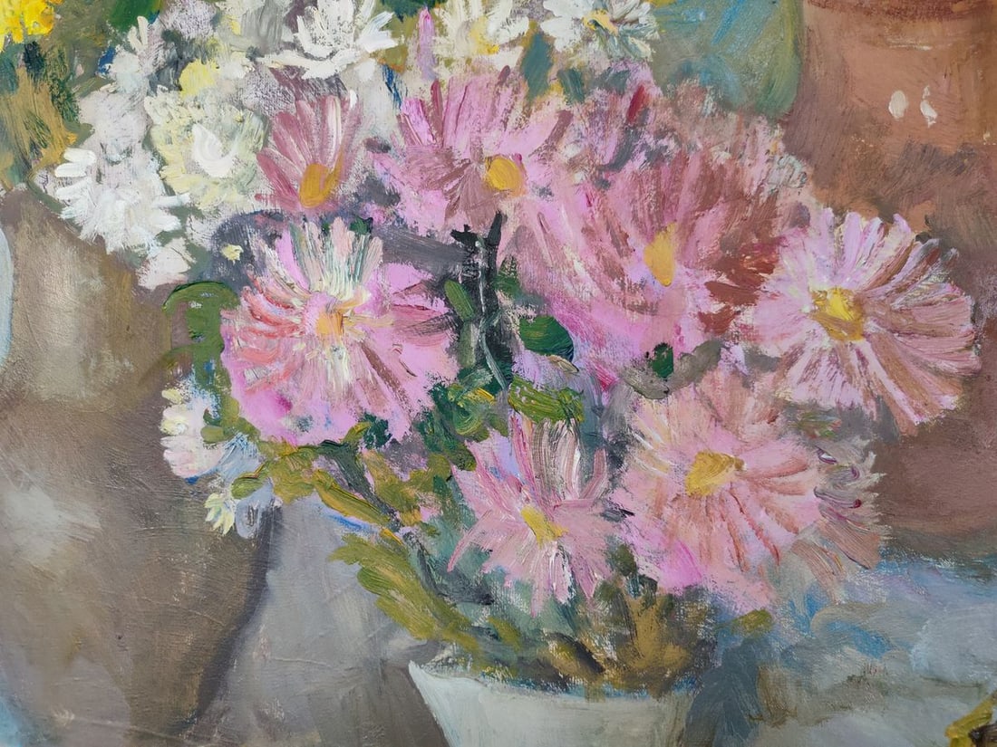 Oil painting Chrysanhemums Mishurovsky V. V. - 4