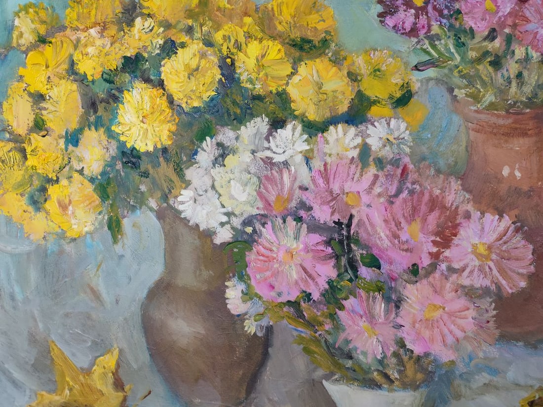 Oil painting Chrysanhemums Mishurovsky V. V. - 5