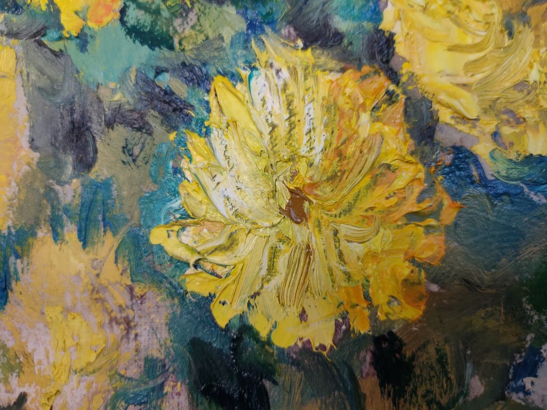 Oil painting Chrysanhemums Mishurovsky V. V. - 7