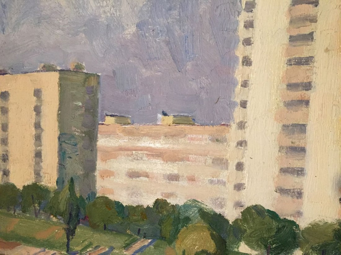 Oil painting City river Khrustalenko Nikolay Aleksandrovich - 4