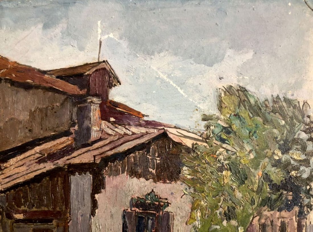 Oil painting Native home Sambour Arkady Geseyonovich - 5