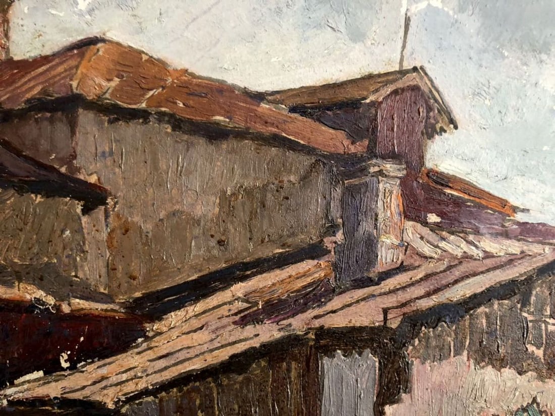 Oil painting Native home Sambour Arkady Geseyonovich - 6