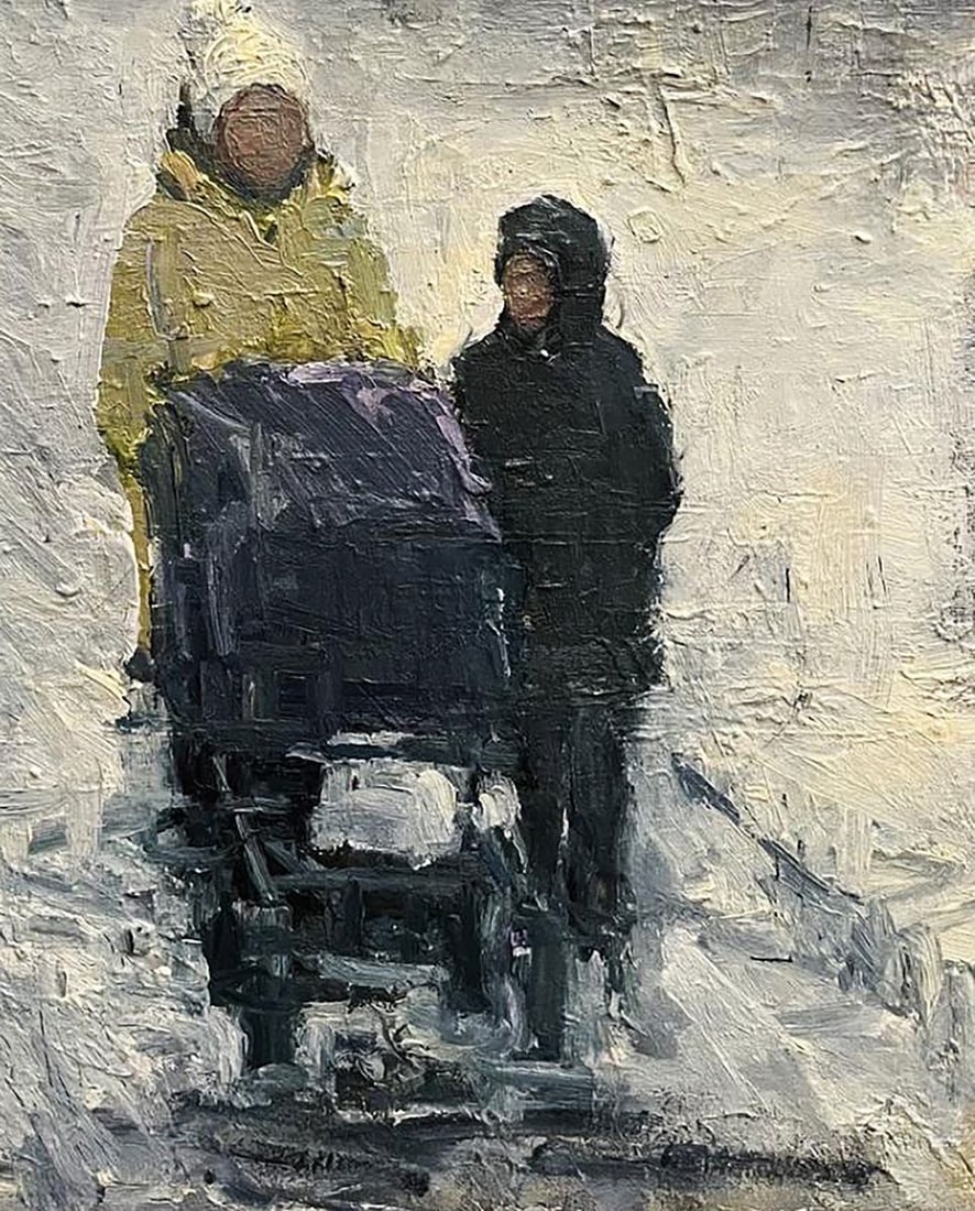 Oil painting Quiet conversation Volodymyr Pashchenko - 7