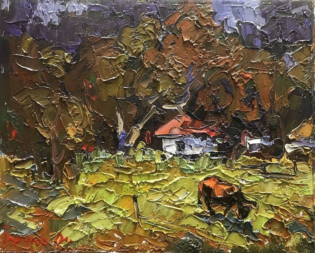 Oil painting At the edge of the forest Kalenyuk Alex: Title: Oil painting At the edge of the forest Kalenyuk Alex Description: NoKalen 722This beautiful oil painting called "At the edge of the Forest" will bring a touch of nature into your home. It shows