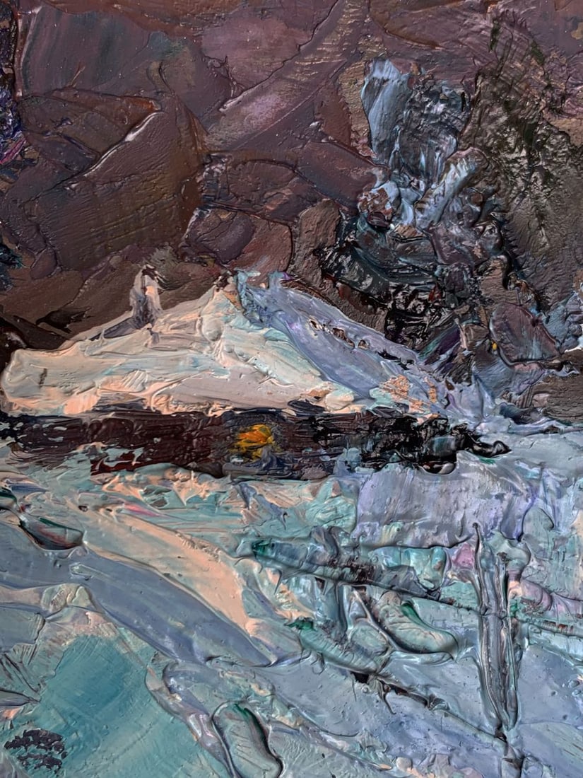 Oil painting Winter night Alexander Cherednichenko - 9